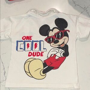 Disney White Polo with Mickey Mouse Design